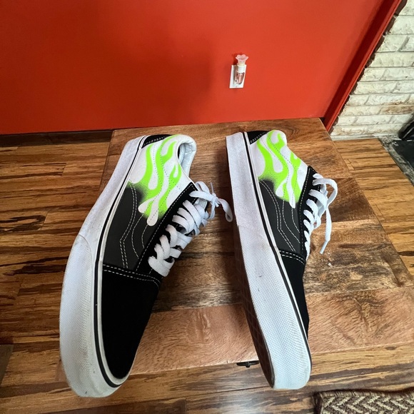 Vans Old Skool Flame Black True White - Picture 3 of 4